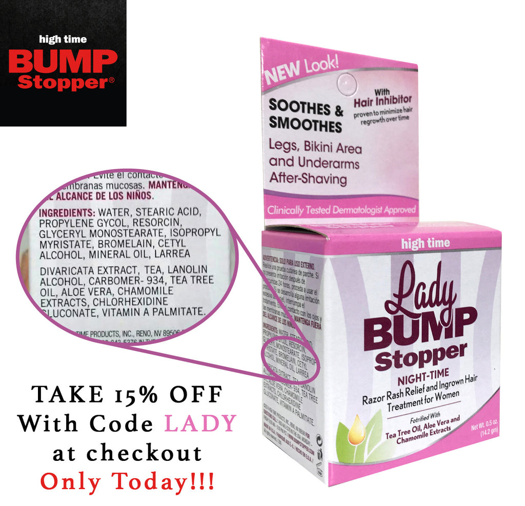 What's in it? What's it good for? Lady Bump Stopper Night-Time.